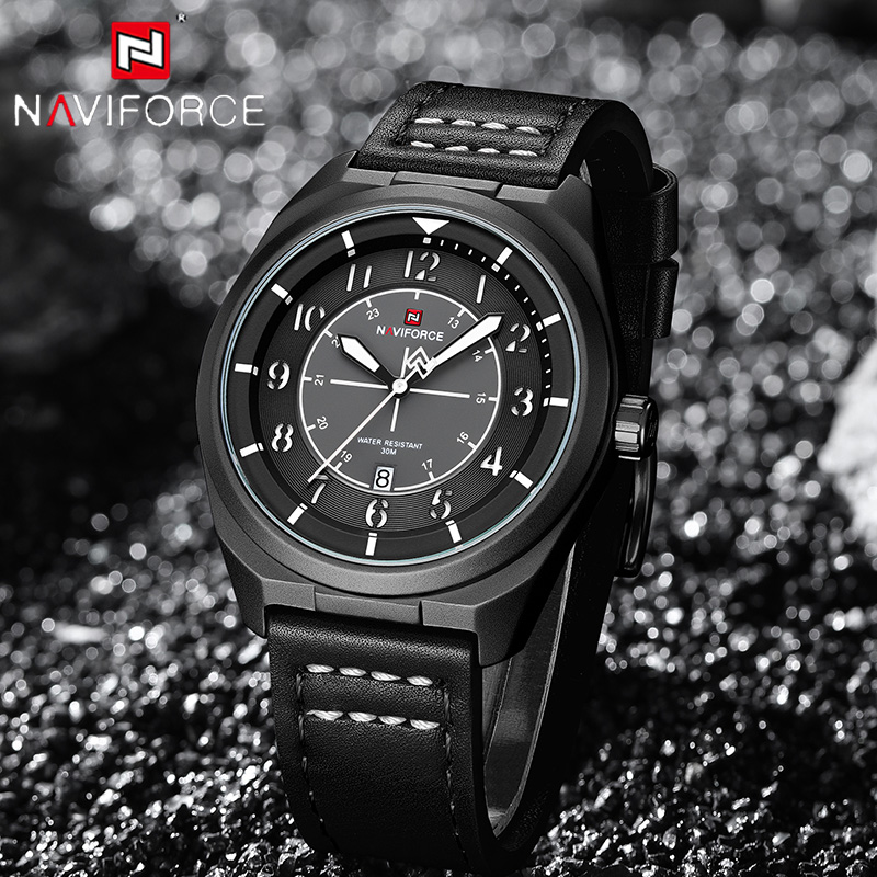 Montre à quartz NAVIFORCE pour - Leather Watch Band Men avis et prix