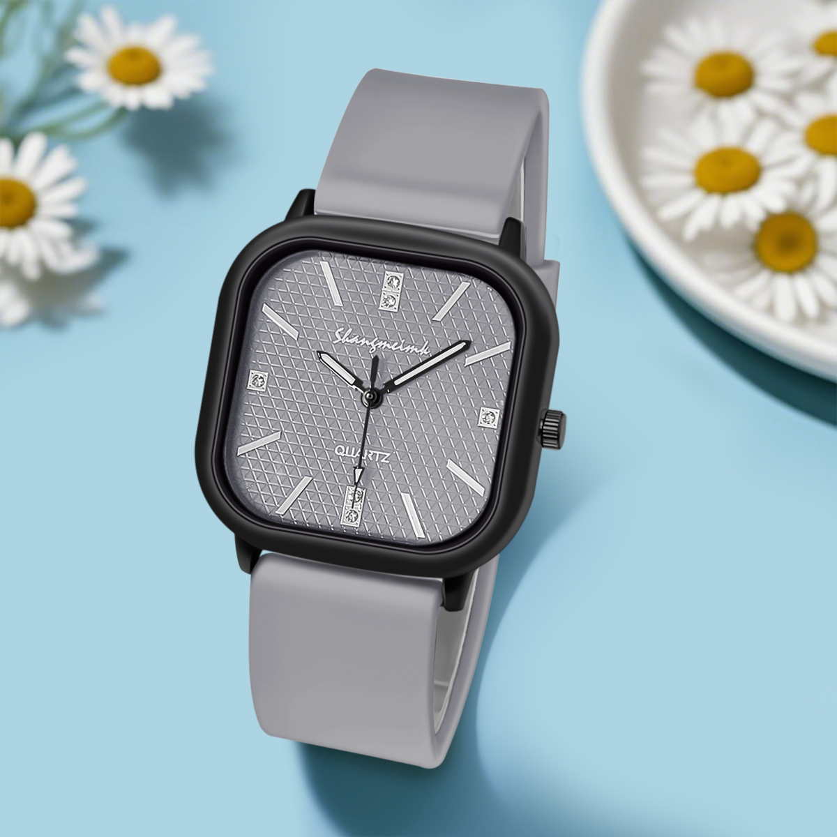 Montre à quartz avec boîtier c - Silicone Band Women avis et prix