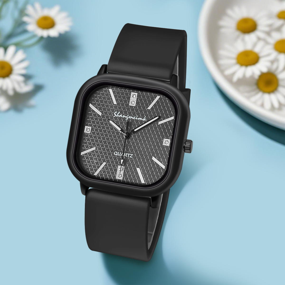 Montre à quartz avec boîtier c - Silicone Band Women avis et prix