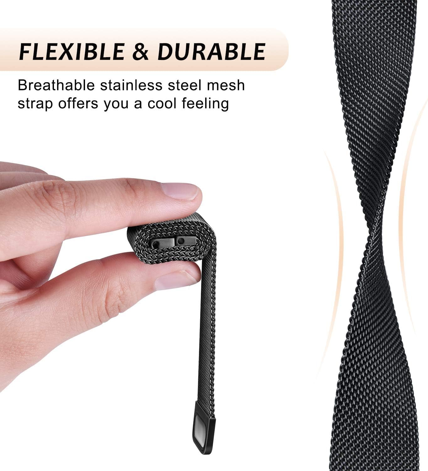 Bracelet Milanese de 14 mm pou - Milanese Loop Magnetic avis et prix