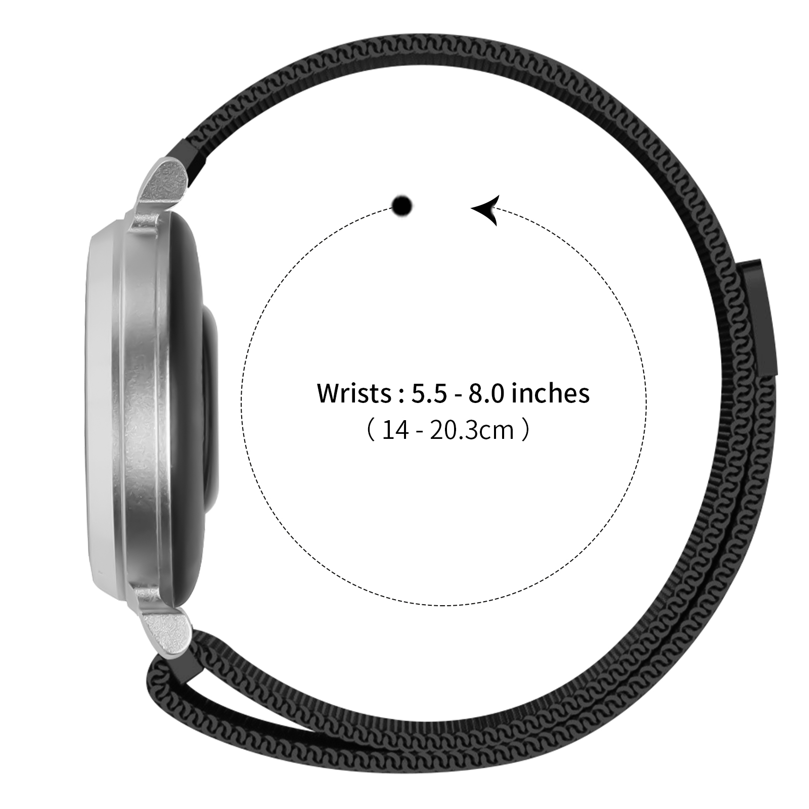 Bracelet Milanese de 14 mm pou - Milanese Loop Magnetic avis et prix